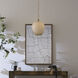 Camber 1 Light 11.5 inch Brass Pendant Ceiling Light