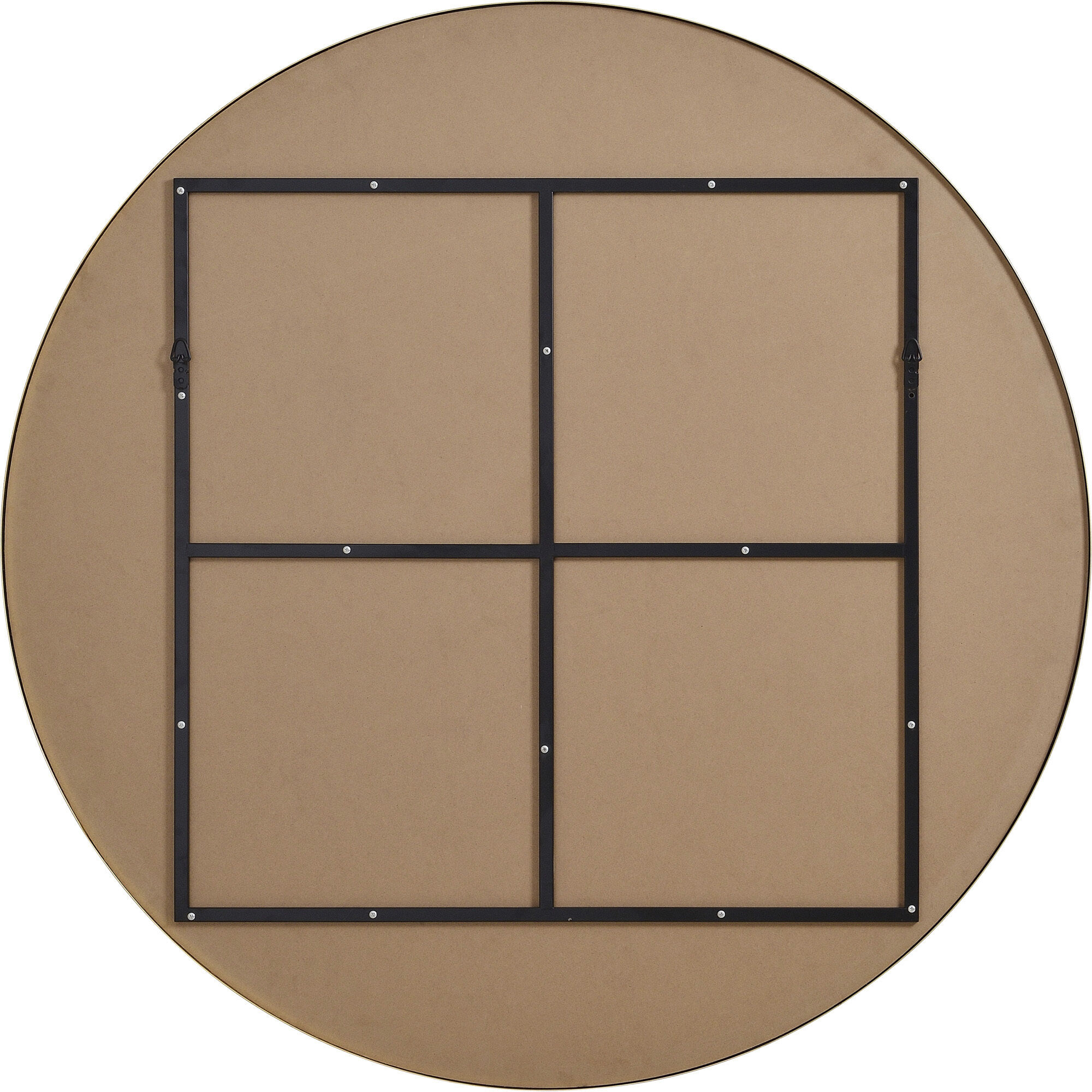 Fragoso 48 X 48 inch Gold and Clear Mirror