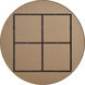 Fragoso 48 X 48 inch Gold and Clear Mirror