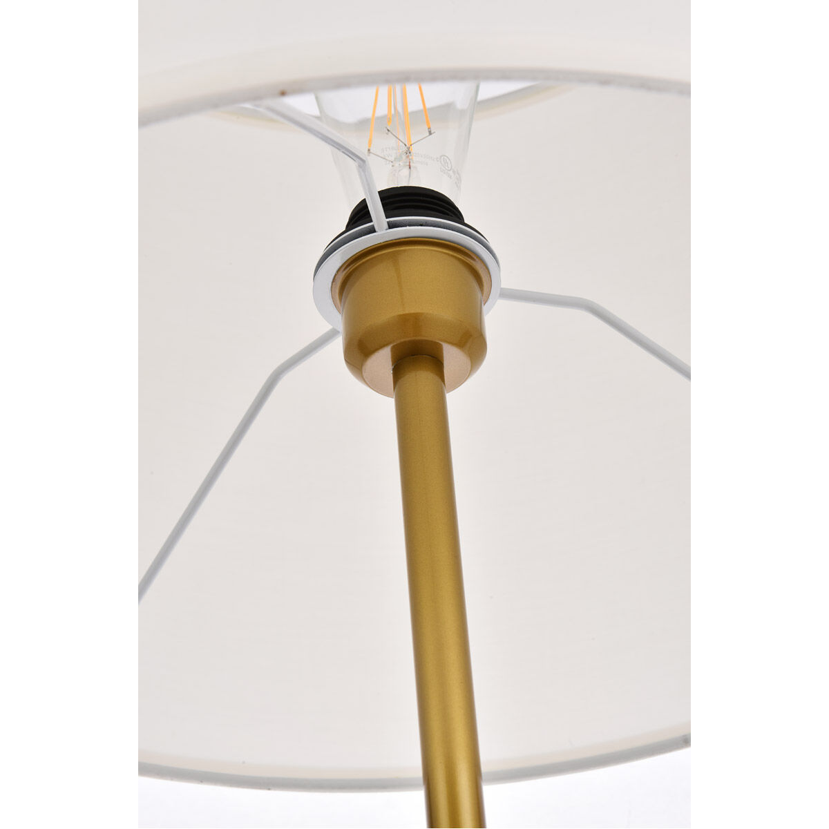 Ines 59.5 inch 40 watt Brass Floor Lamp Portable Light