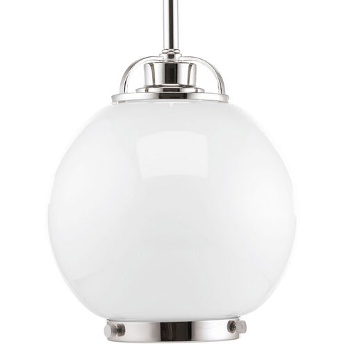 Chronicle 1 Light 8 inch Polished Nickel Pendant Ceiling Light, Design Series
