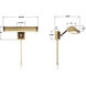 Callahan 22 watt 20.25 inch Luxe Gold Picture Light Wall Light