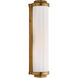 Thomas O'Brien Milton Road 2 Light 3.5 inch Hand-Rubbed Antique Brass Bath Light Wall Light