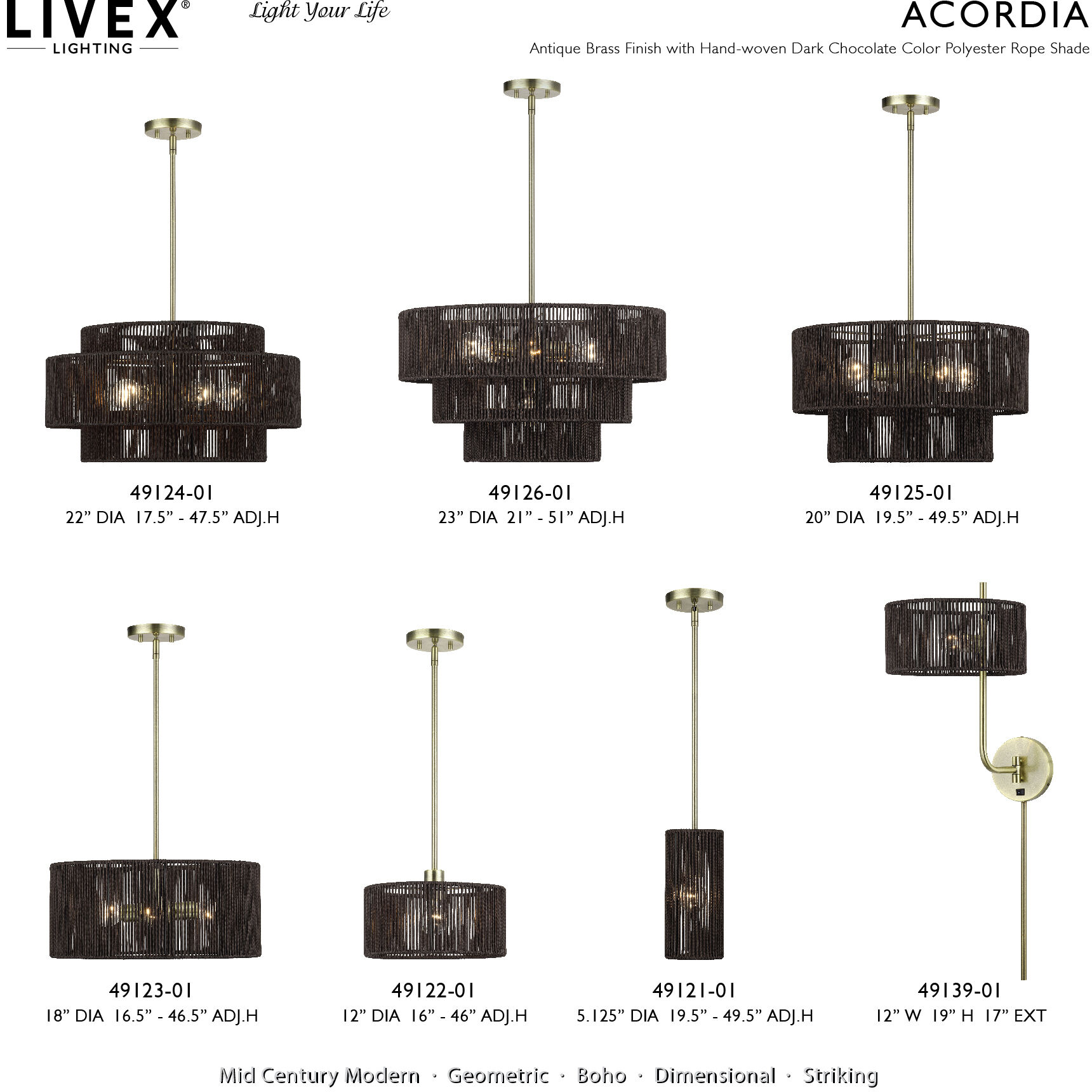 Acordia 5 Light 22 inch Antique Brass Pendant Chandelier Ceiling Light