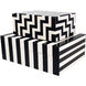 Allegra 6 X 4 inch Black/White Box