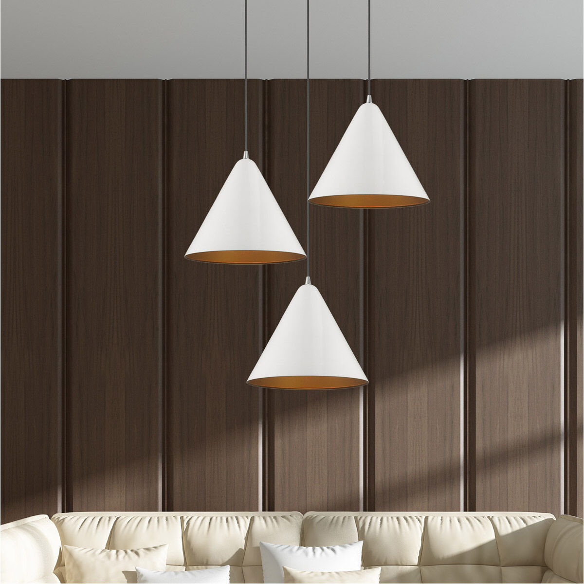 Allison 1 Light 14 inch Shiny White Mini Pendant Ceiling Light