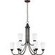 Seville 9 Light 28.88 inch Bronze Chandelier Ceiling Light