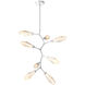 Aalto LED 37.1 inch Classic Silver Chandelier Ceiling Light, Modern Vine