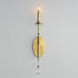 Eden 1 Light 4.75 inch Charcoal Gold Leaf ADA Wall Sconce Wall Light
