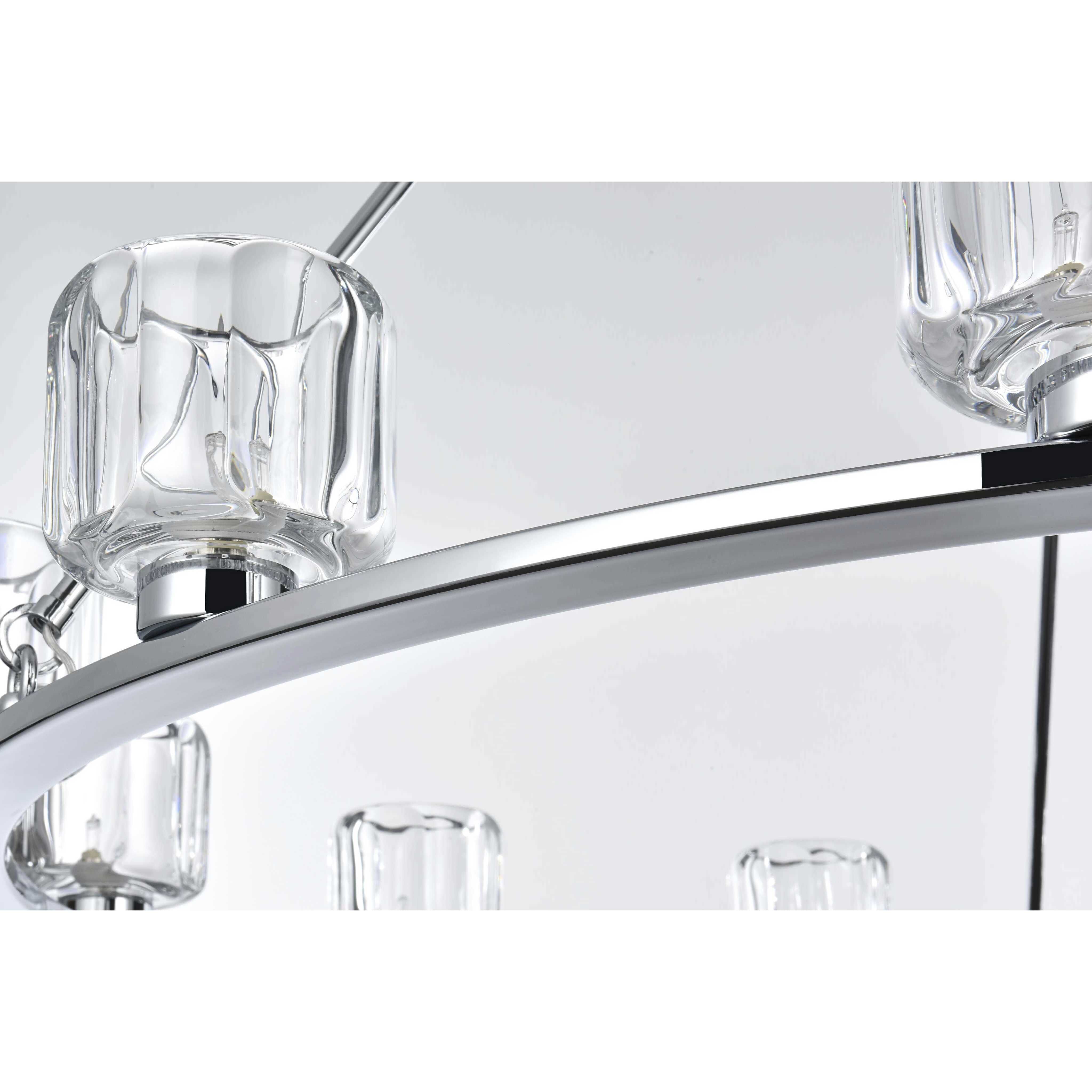 Cadence 12 Light 48 inch Chrome Chandelier Ceiling Light