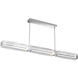 Ledgestone LED Classic Silver Linear Pendant Ceiling Light in 2700K LED, Dining
