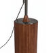 Tambo 92 inch 14 watt Black Nickel and Dark Walnut Arc Floor Lamp Portable Light