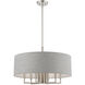 Dakota 7 Light 24 inch Brushed Nickel Pendant Chandelier Ceiling Light