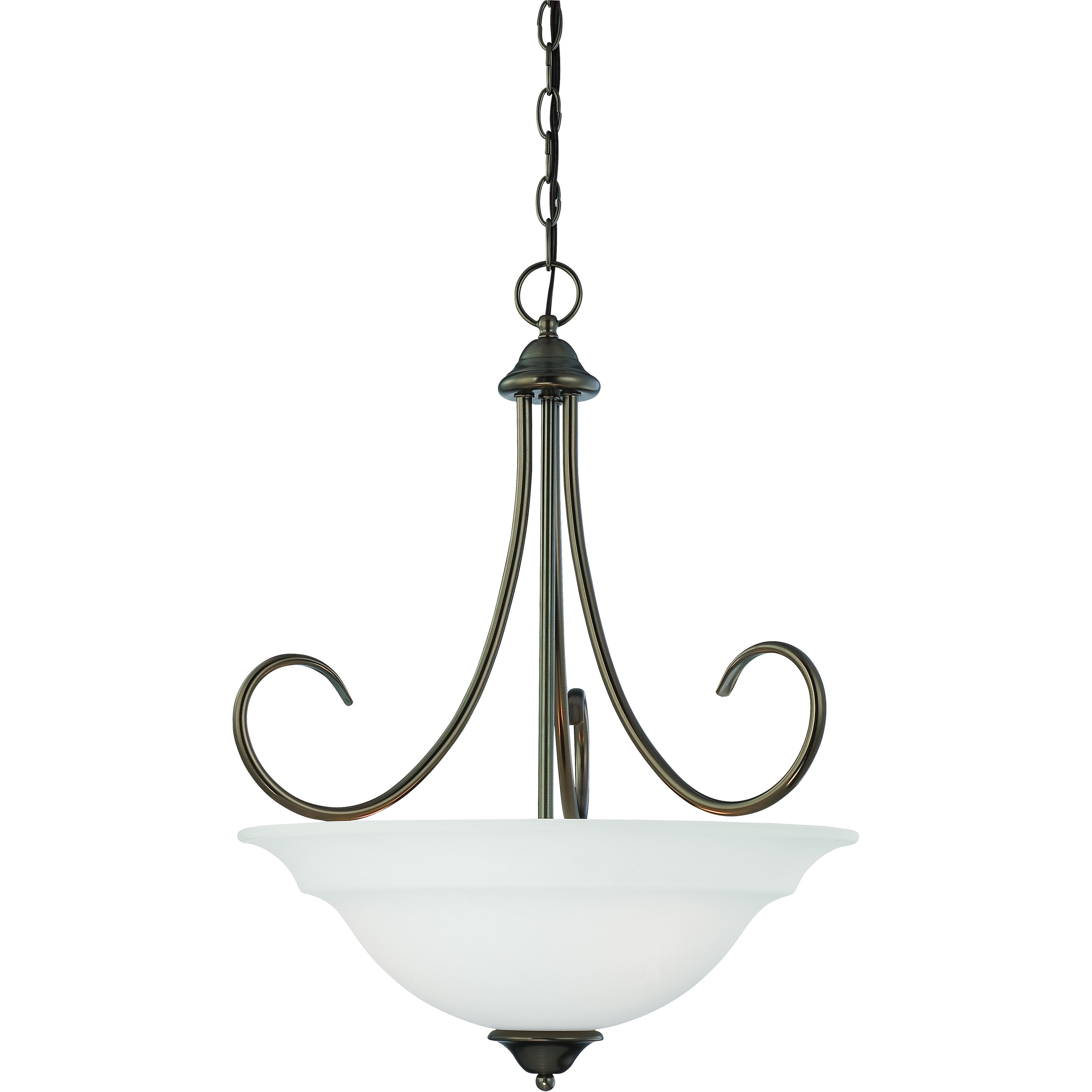 Bella 3 Light 20 inch Oiled Bronze Pendant Ceiling Light