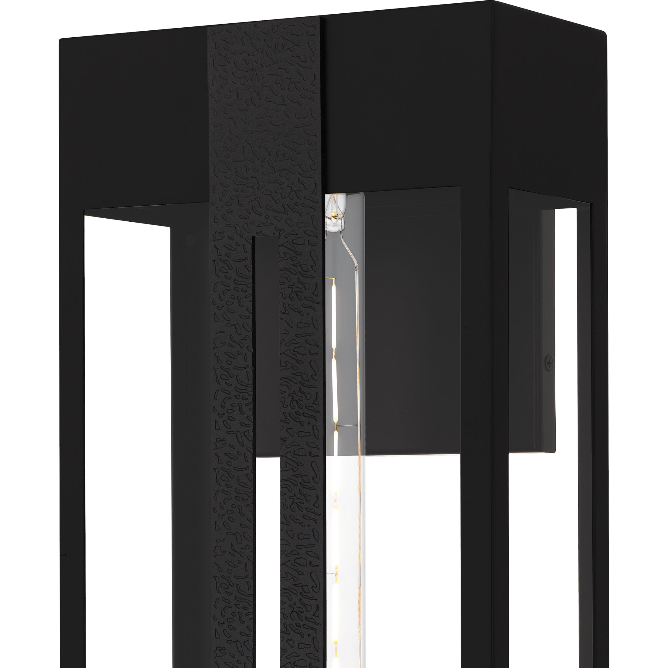 Boswell 1 Light 20 inch Matte Black Outdoor Wall Lantern, Large
