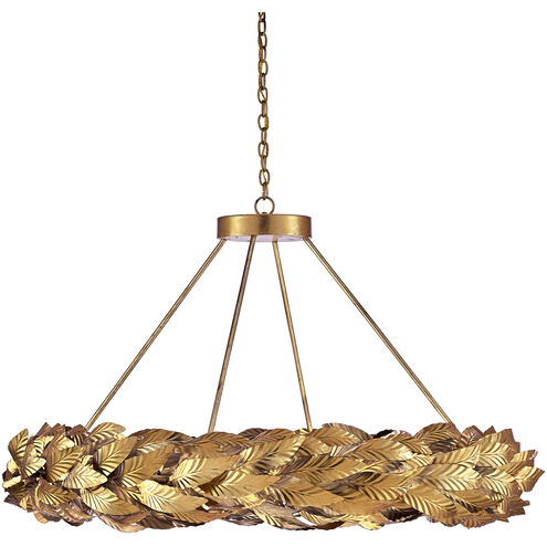 Apollo 28 Light 51 inch Contemporary Gold Leaf/Painted Gold Chandelier Ceiling Light