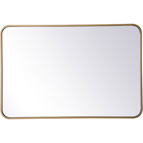 Evermore 36 X 24 inch Brass Mirror