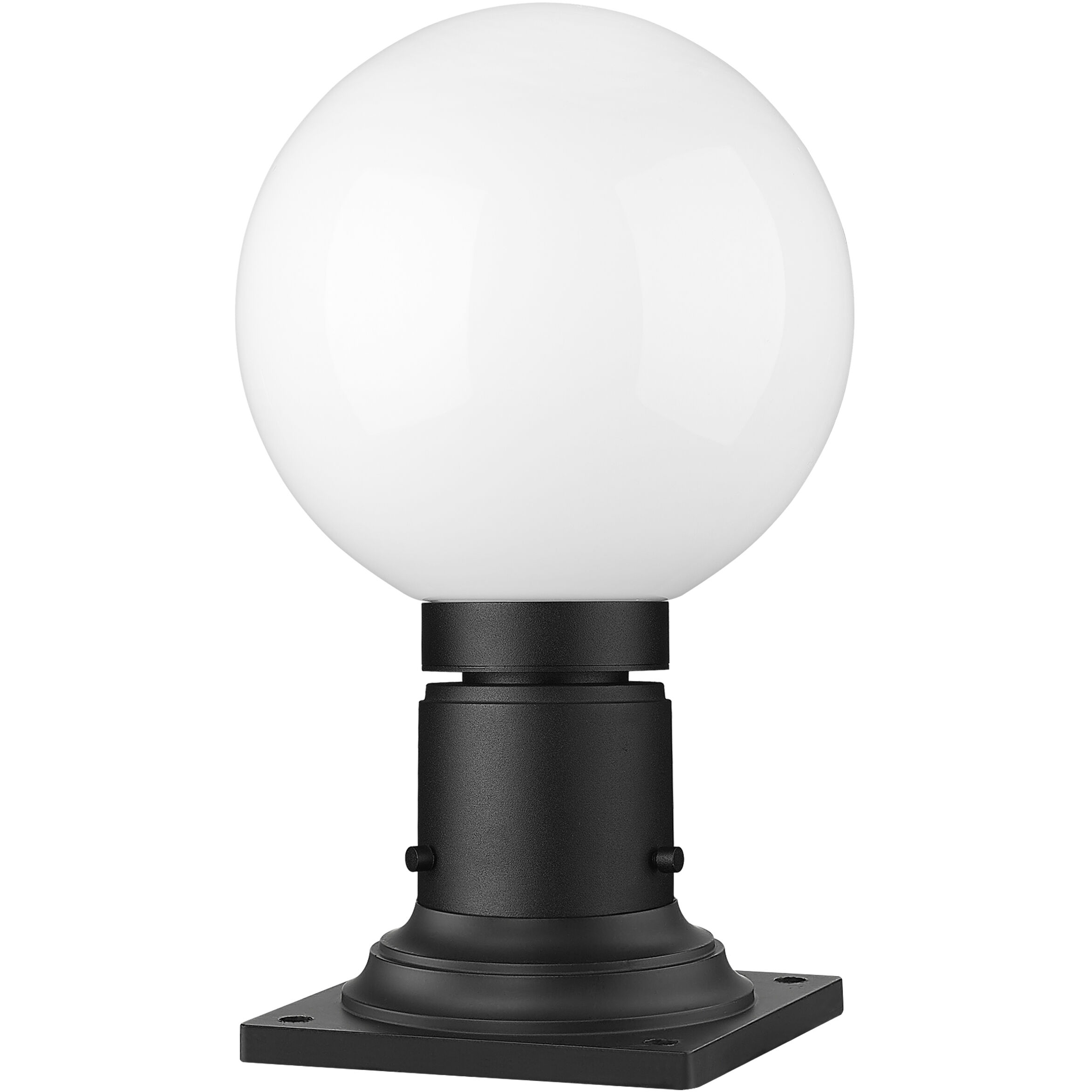 Laurent 1 Light 13.5 inch Black Outdoor Pier Mounted Fixture