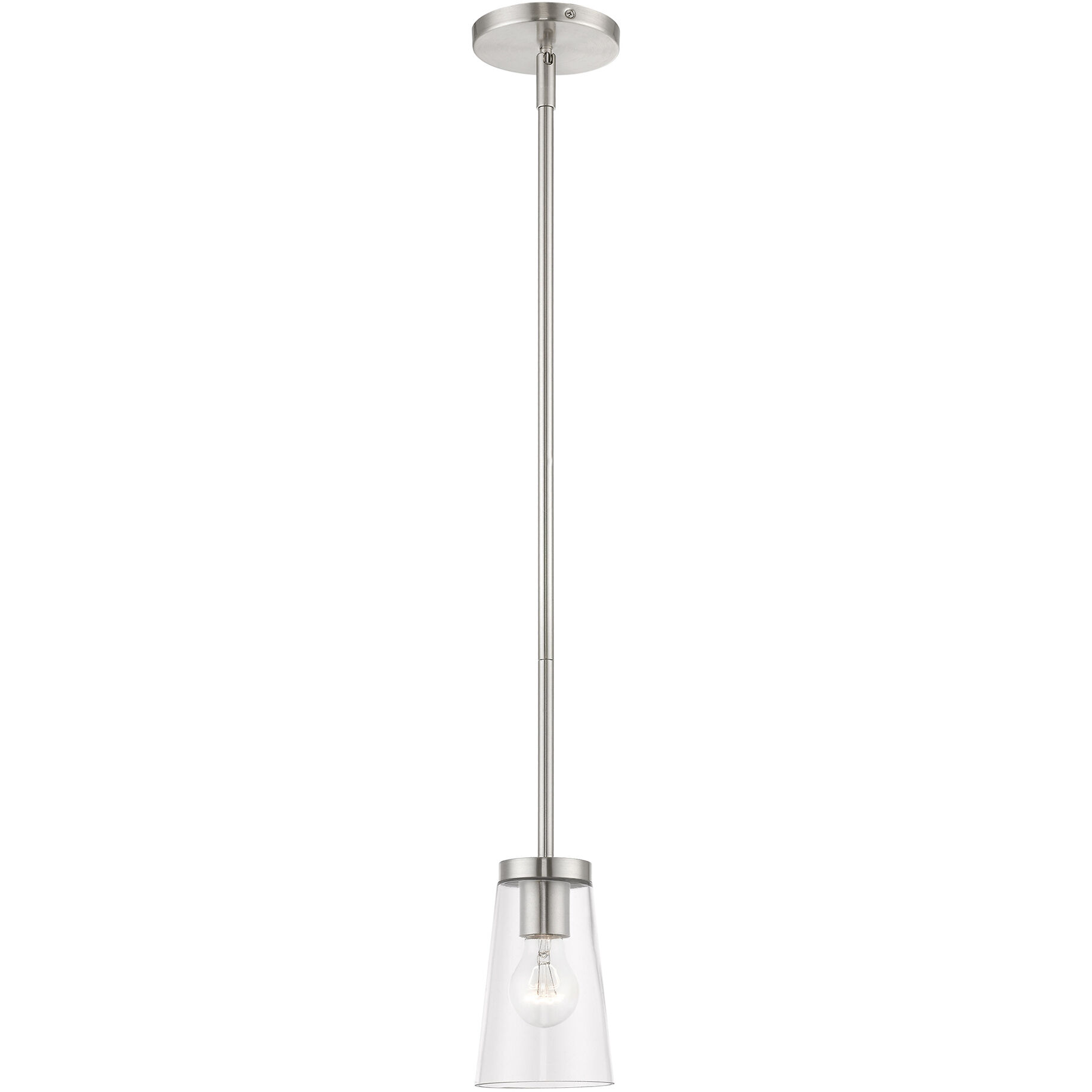 Cityview 1 Light 5 inch Brushed Nickel Mini Pendant Ceiling Light