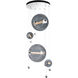 Abacus 2 Light 19.80 inch Pendant