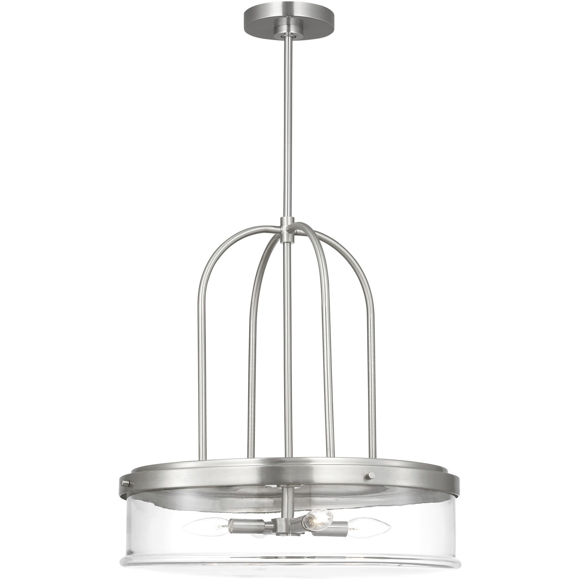 Anders 4 Light 20 inch Brushed Nickel Pendant Ceiling Light