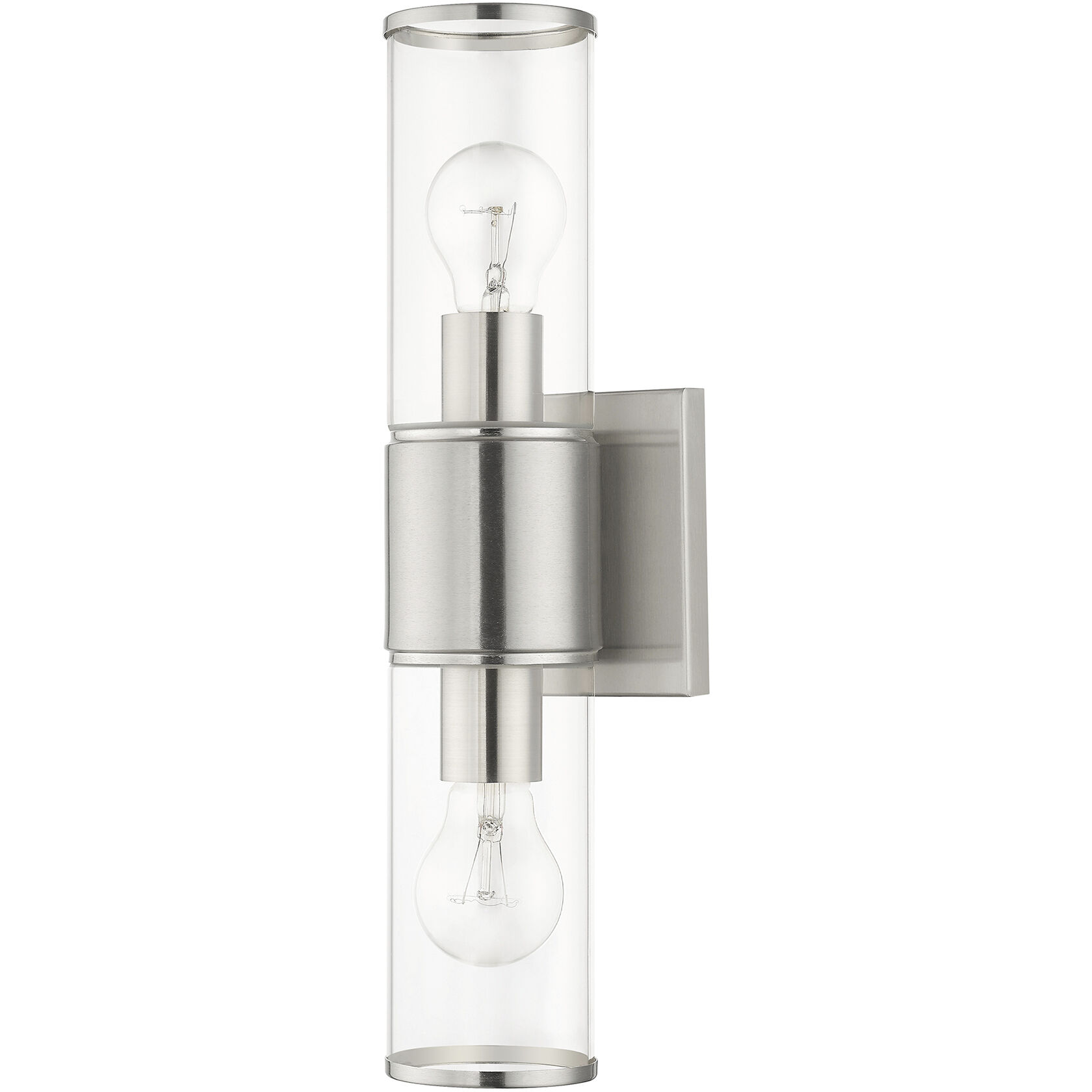 Quincy 2 Light 16 inch Brushed Nickel Vanity Sconce Wall Light