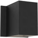 Oslo LED 4.33 inch Textured Black Exterior Wall Light