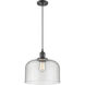 Franklin Restoration Bell 1 Light 12 inch Oil Rubbed Bronze Mini Pendant Ceiling Light in Incandescent, Seedy, Franklin Restoration