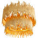 Prescott 8 Light 28 inch Gold Leaf Pendant Ceiling Light, Two Tiered