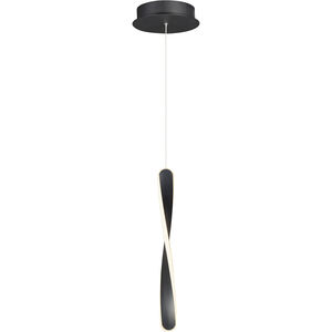 Pirouette LED 8 inch Black Mini Pendant Ceiling Light