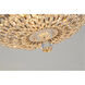 Canada 5 Light 15 inch Chrome Flush Mount Ceiling Light 
