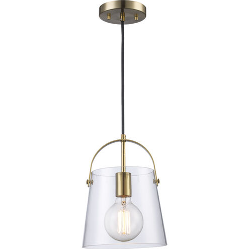 Curry 1 Light 8 inch Antique Gold Bell Mini Pendant Ceiling Light