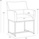 Greco Aura Teal Dining Armchair