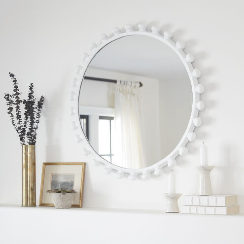 Sanya 32 X 32 inch White Mirror