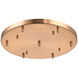 Leo 18 inch Aged Gold Brass Multi Ceiling Canopy Ceiling Light