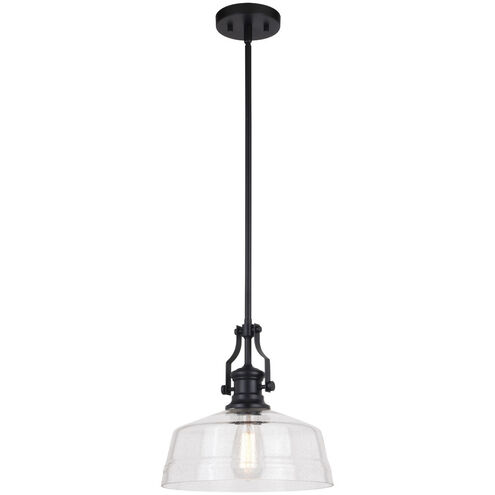 Beloit 1 Light 12 inch Matte Black Pendant Ceiling Light