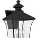 Farley 4 Light 30.5 inch Matte Black Outdoor Wall Lantern