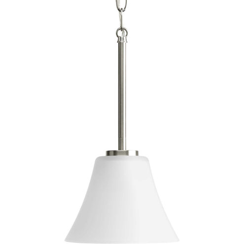 Bravo 1 Light 7.25 inch Brushed Nickel Mini-Pendant Ceiling Light