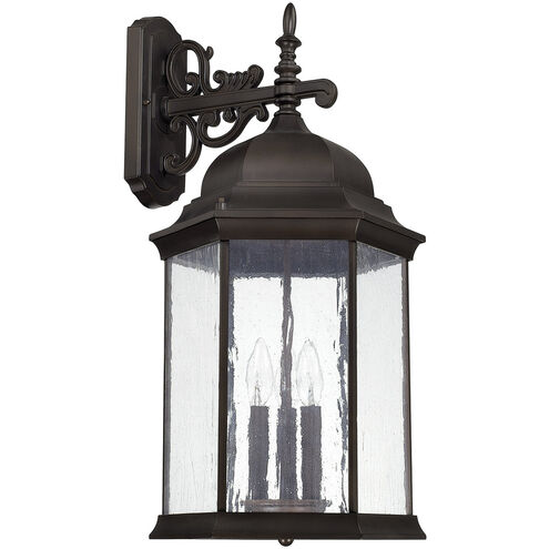 Main Street 3 Light 12.50 inch Outdoor Wall Light