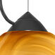 Vila 1 Light Black Cord Pendant Ceiling Light