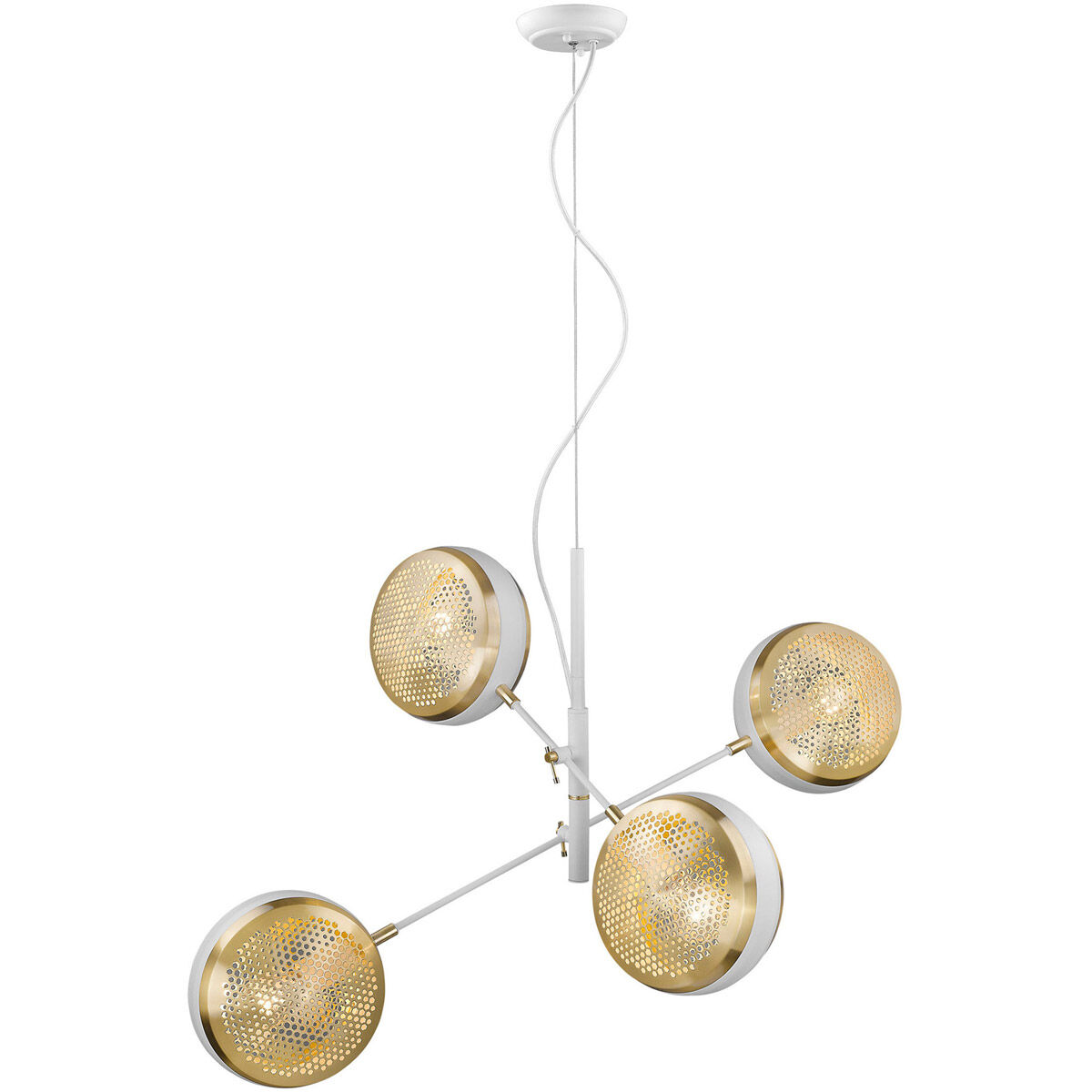 Tholos 4 Light 28 inch White Pendant Ceiling Light