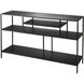 Element Shelved 51 X 14 inch Black Iron Console Table