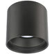 Downtown LED 5 inch Black Flush Mount Ceiling Light in 4000K, dweLED