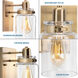 Calhoun 1 Light 7 inch Vintage Brass Bath Vanity Wall Light