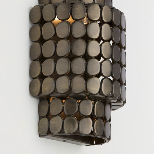 Eliana Sconce Wall Light in Dark Brass