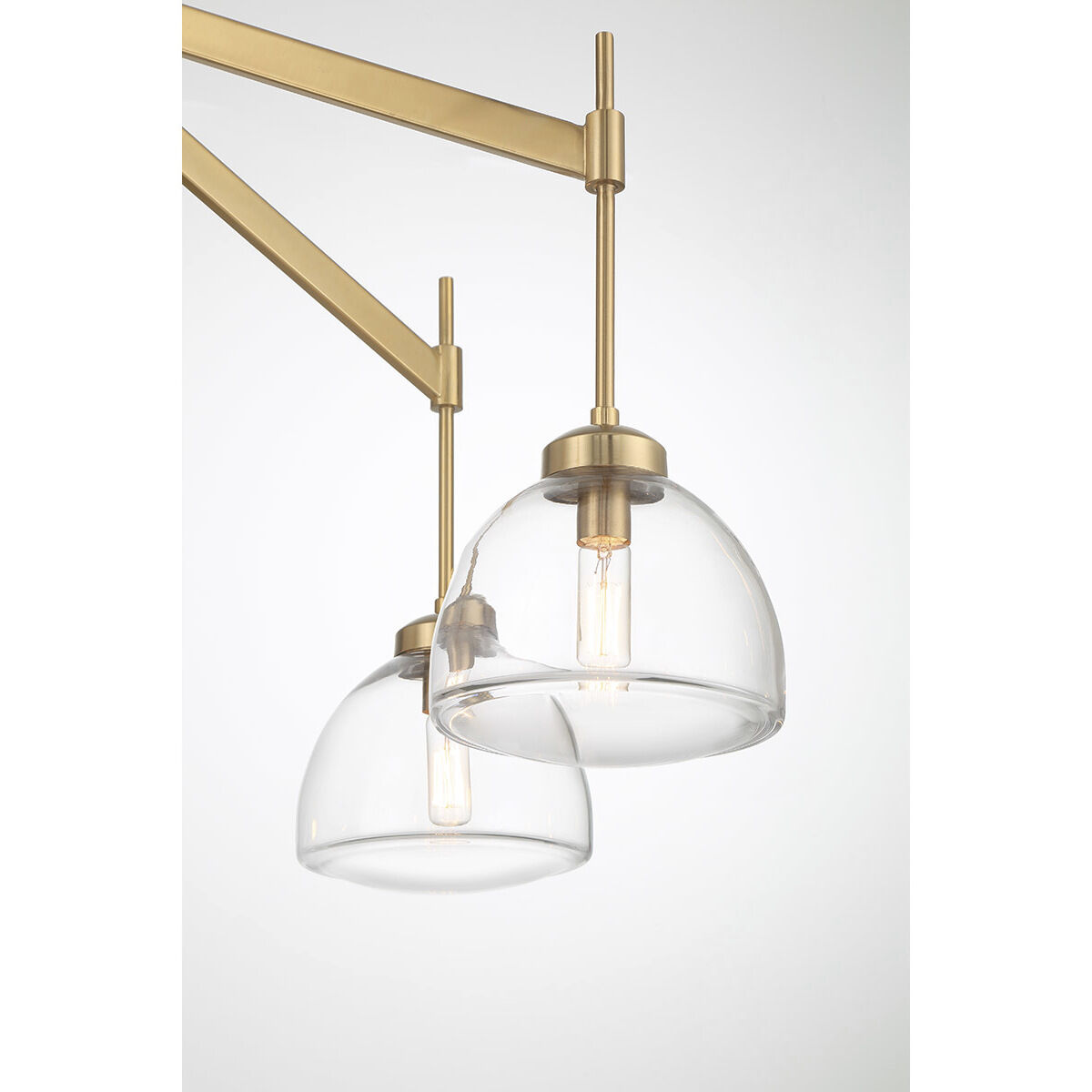 Corbin 6 Light 31.5 inch Warm Brass Chandelier Ceiling Light