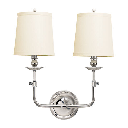 Logan 2 Light 16 inch Polished Nickel Wall Sconce Wall Light
