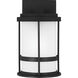 Wilburn 1 Light 10.25 inch Black Outdoor Wall Lantern, Small
