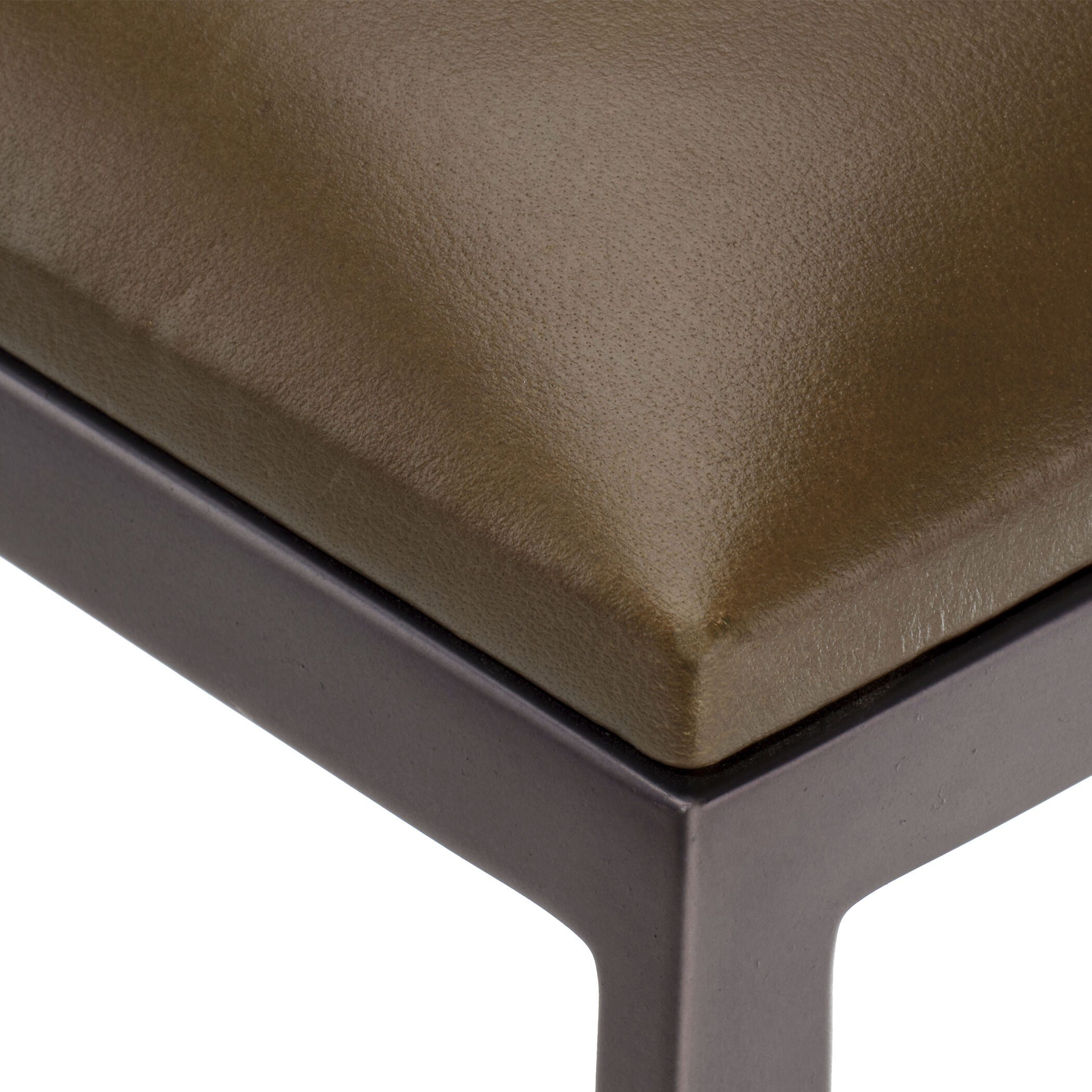 Bradbury 30 inch Truffle Leather and Black Counter Stool, Inline