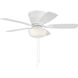 Wheeler 42 inch White with White/Washed Oak Blades Fan
